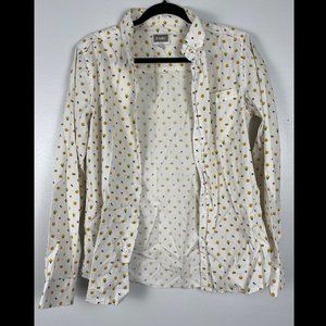 Altamont Emoji Festival Pills Mushroom Middle Finger Button Down Shirt